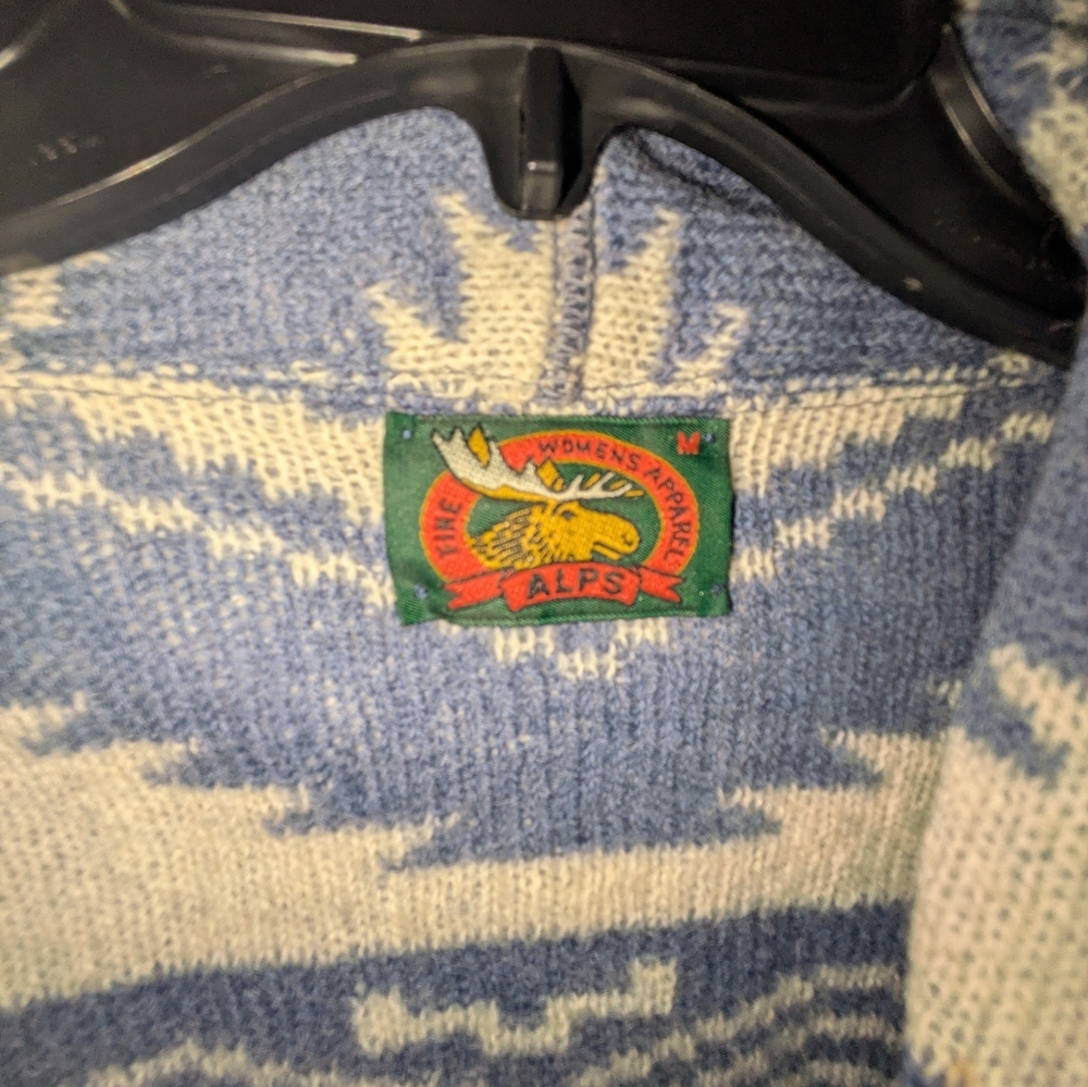 Vintage Alps Fine Womens Apparel Sweater 100% Wool Womens Size Medium Fair Isle - Picture 3 of 5